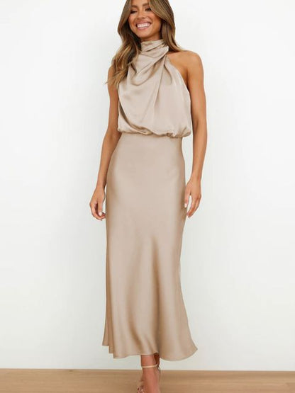Vestido de noche fluido y limpio - Elegancia atemporal para grandes ocasiones