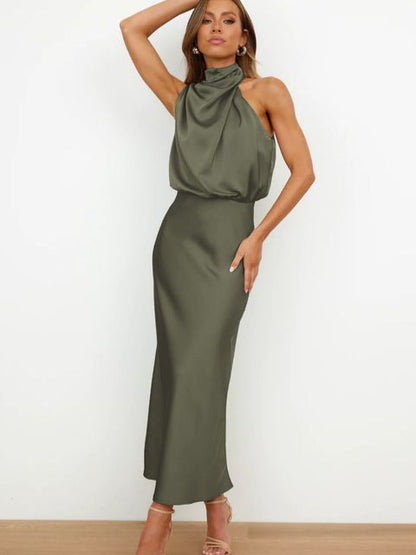 Vestido de noche fluido y limpio - Elegancia atemporal para grandes ocasiones