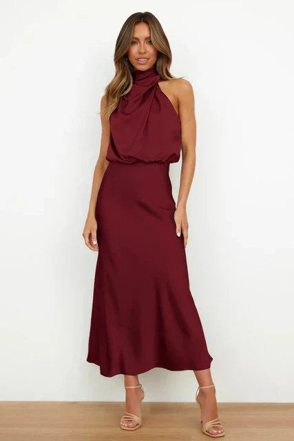 Benthe | Vestido Midi Off-Shoulder