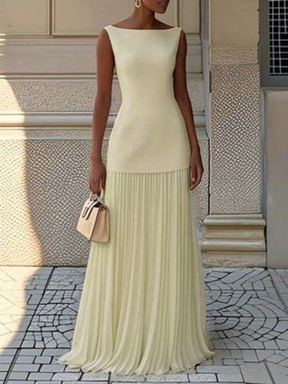 JULIET – VESTIDO MAXI SIN MANGAS DE ELEGANCIA INTEMporal