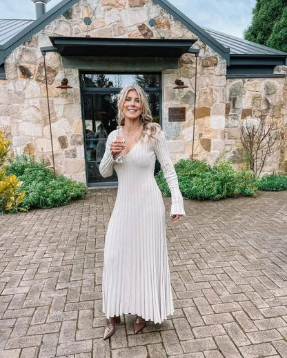 Sara - Nuevo Vestido Midi de Punto