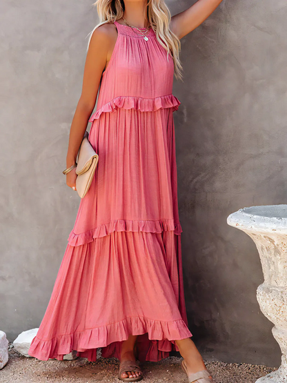 Mabel | Vestido Maxi Ruffle Breeze