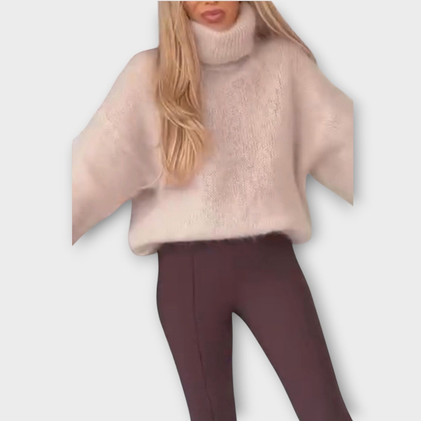 Suéter Oversize con Cuello Alto