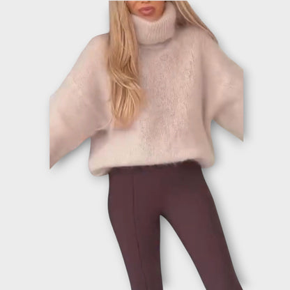 Suéter Oversize con Cuello Alto