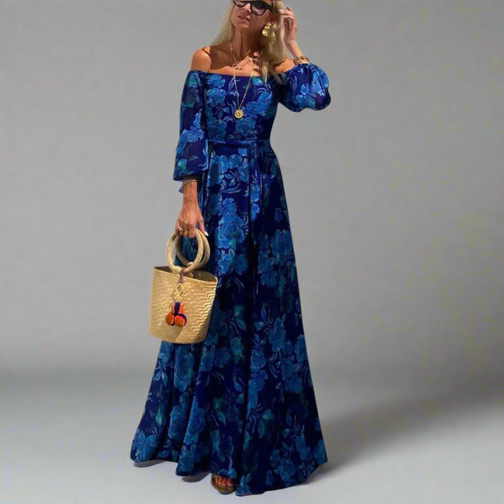 Annemarie | Vestido Maxi Floral Elegante para Máximo Confort