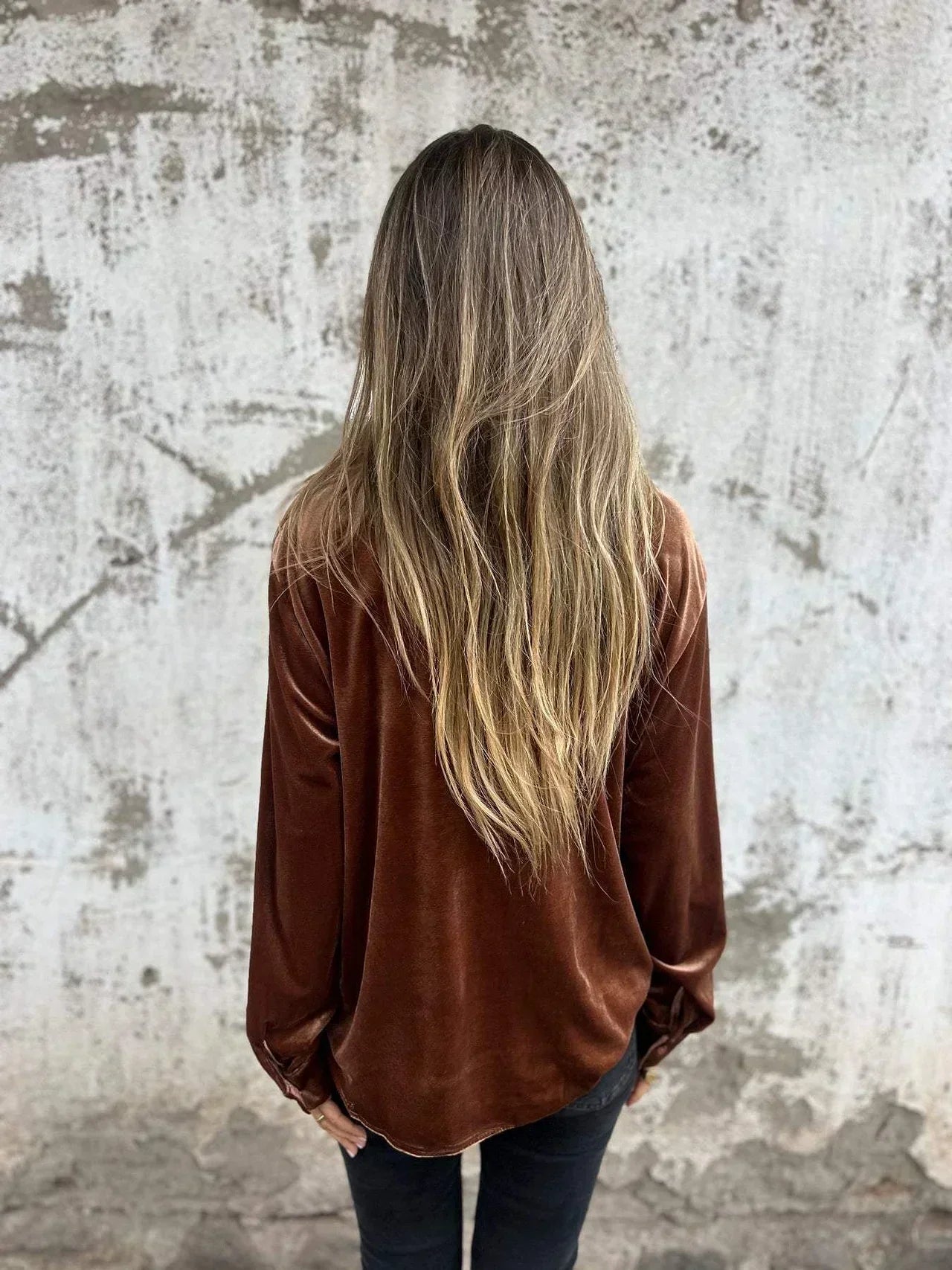 Kaya - Blusa de Terciopelo Elegante