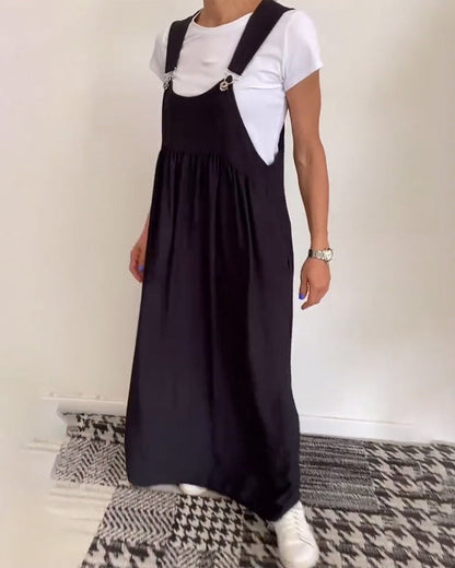 Grace™ - Vestido Casual de Tirantes de Color Sólido