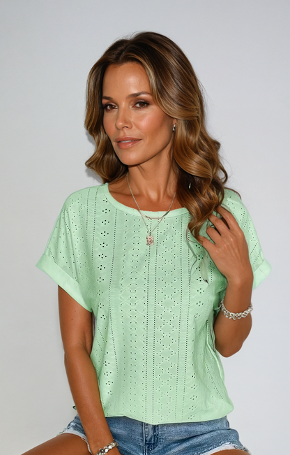 Riza™ | Top Casual con Ojal