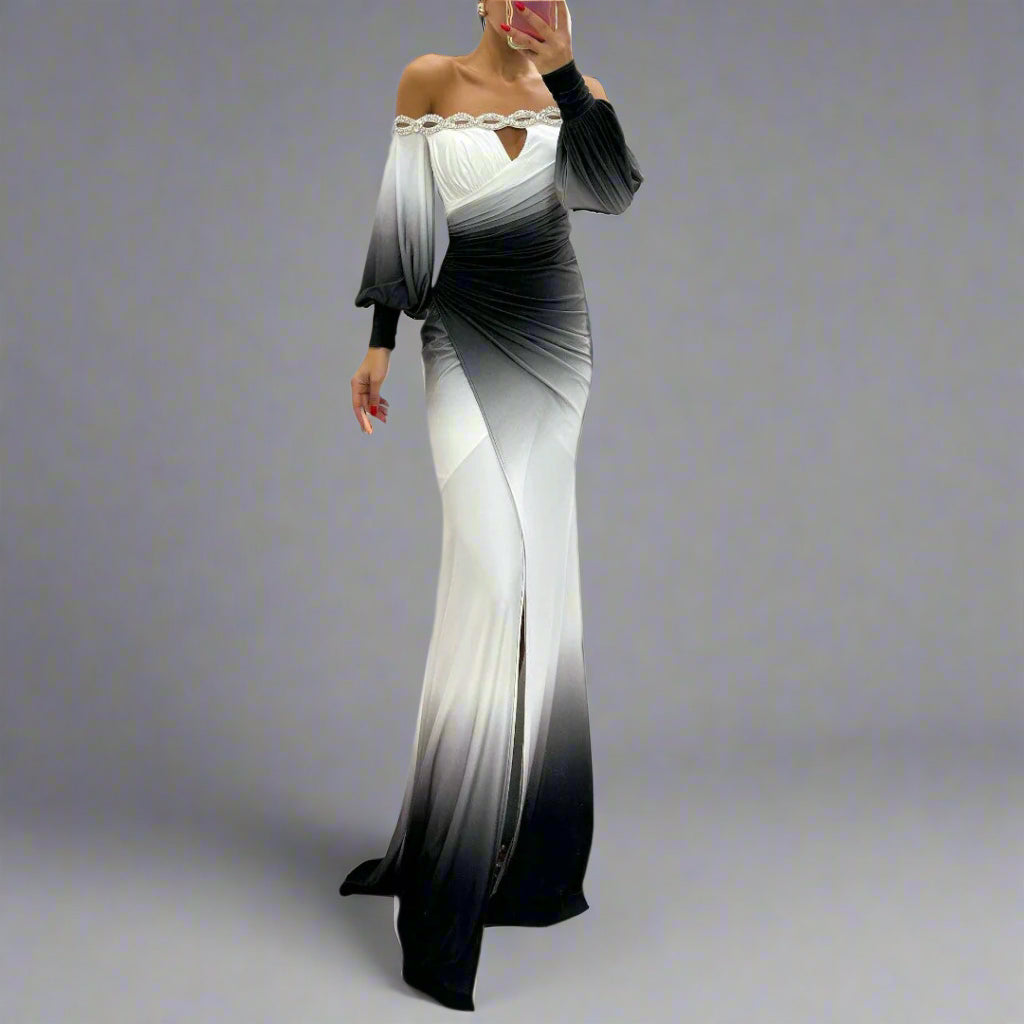 Susanne | Vestido de Noche Chic con Abertura Lateral