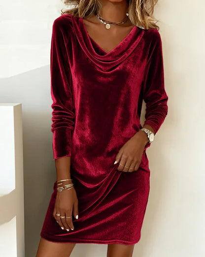 Delvira | Vestido de Mujer con Escote Drapado