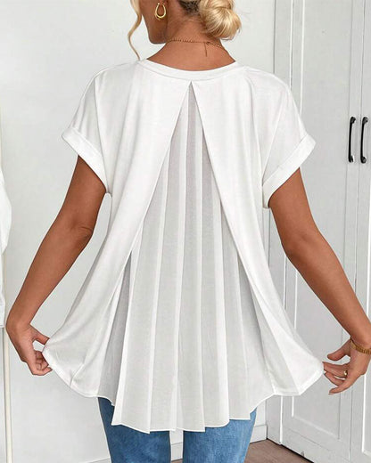 BLUSA CLÁSICA TRUDE DE MANGA CORTA