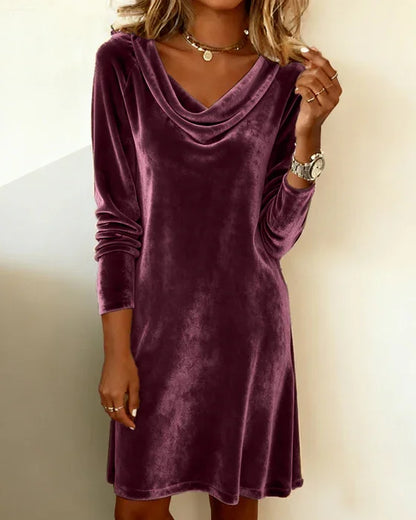 Delvira | Vestido de Mujer con Escote Drapado