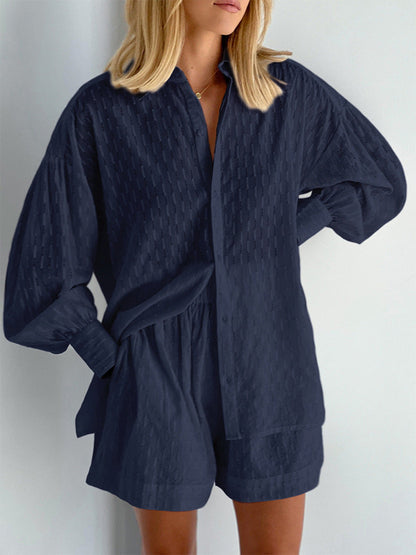 Elizabeth - Conjunto de Camisa y Pantalones Cortos Frescos