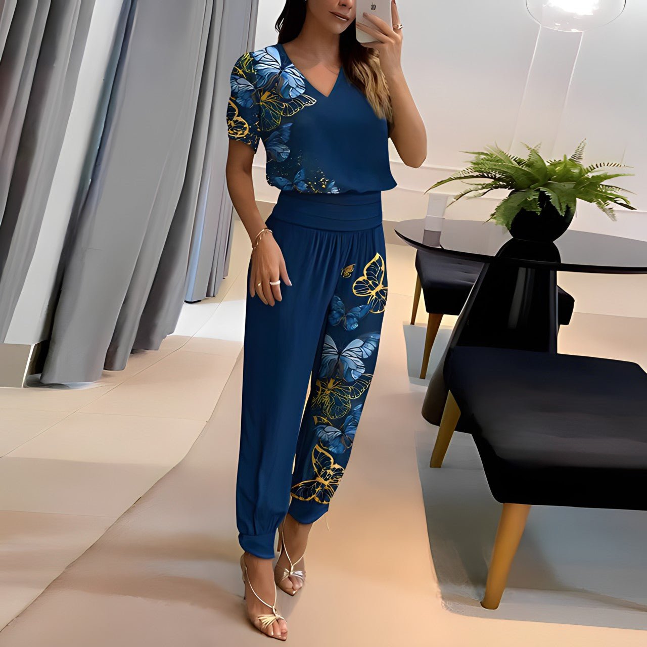 Charlotte | Conjunto de Blusa y Pantalones a la Moda