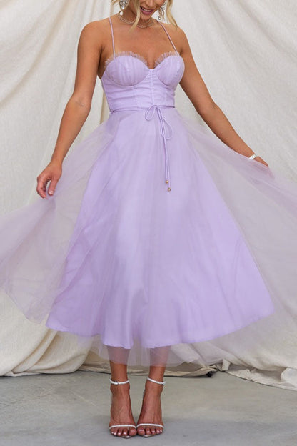 Vestido Largo Elegante con Bustier - Vestido de Ceremonia Fluido