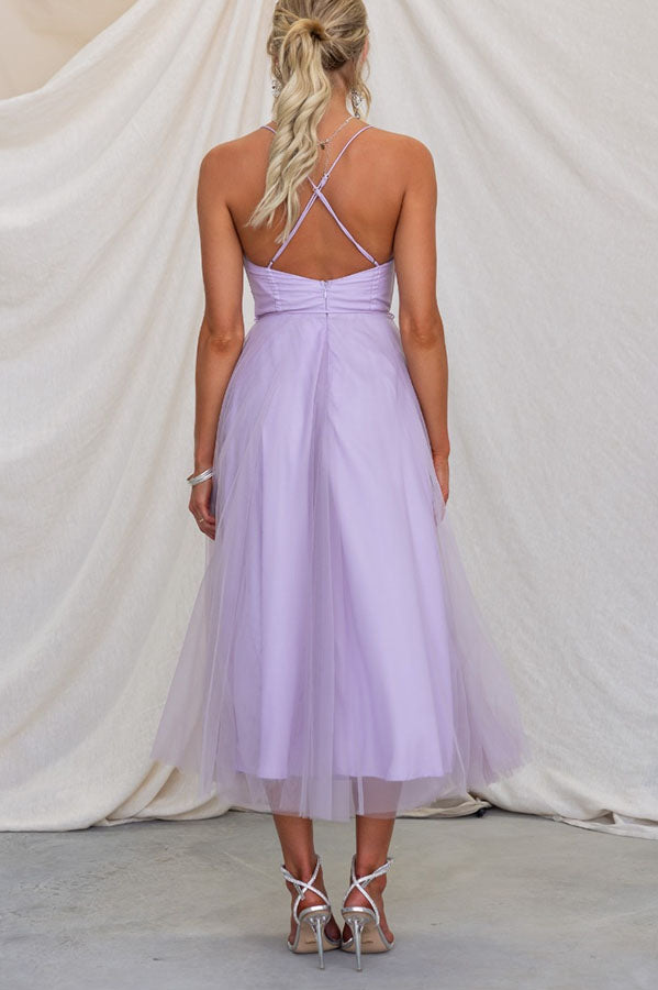 Vestido Largo Elegante con Bustier - Vestido de Ceremonia Fluido