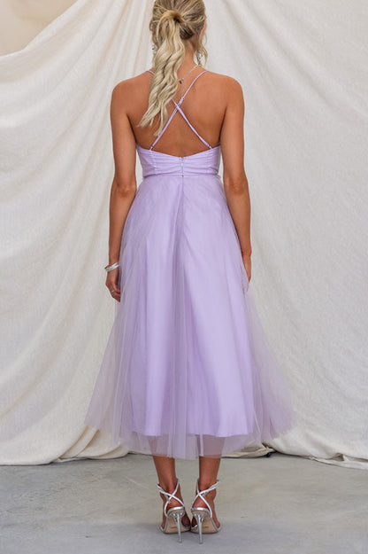 Vestido Largo Elegante con Bustier - Vestido de Ceremonia Fluido