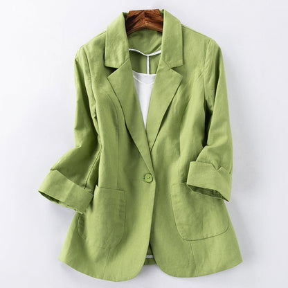 BLAZER DE LINO TENDENCIA DELMARA I
