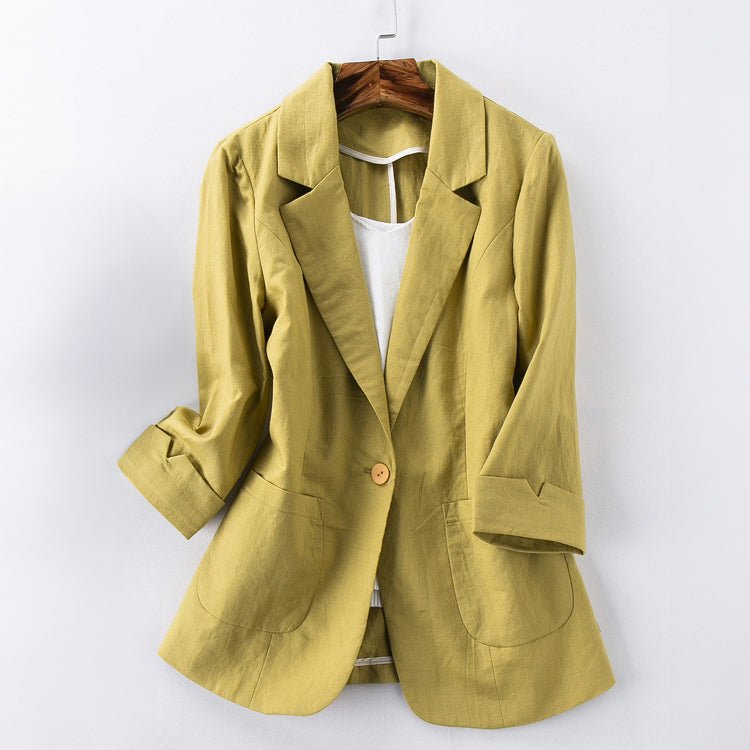 BLAZER DE LINO TENDENCIA DELMARA I