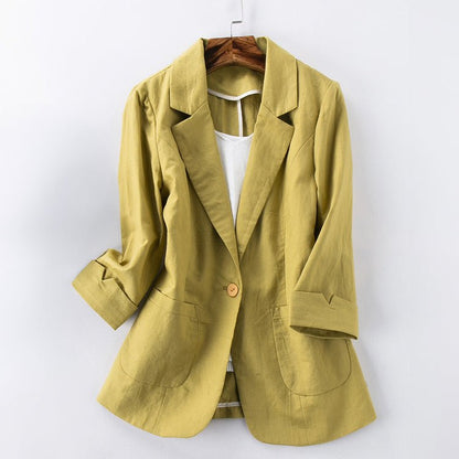 BLAZER DE LINO TENDENCIA DELMARA I