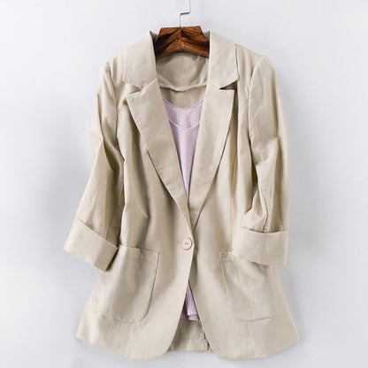 BLAZER DE LINO TENDENCIA DELMARA I