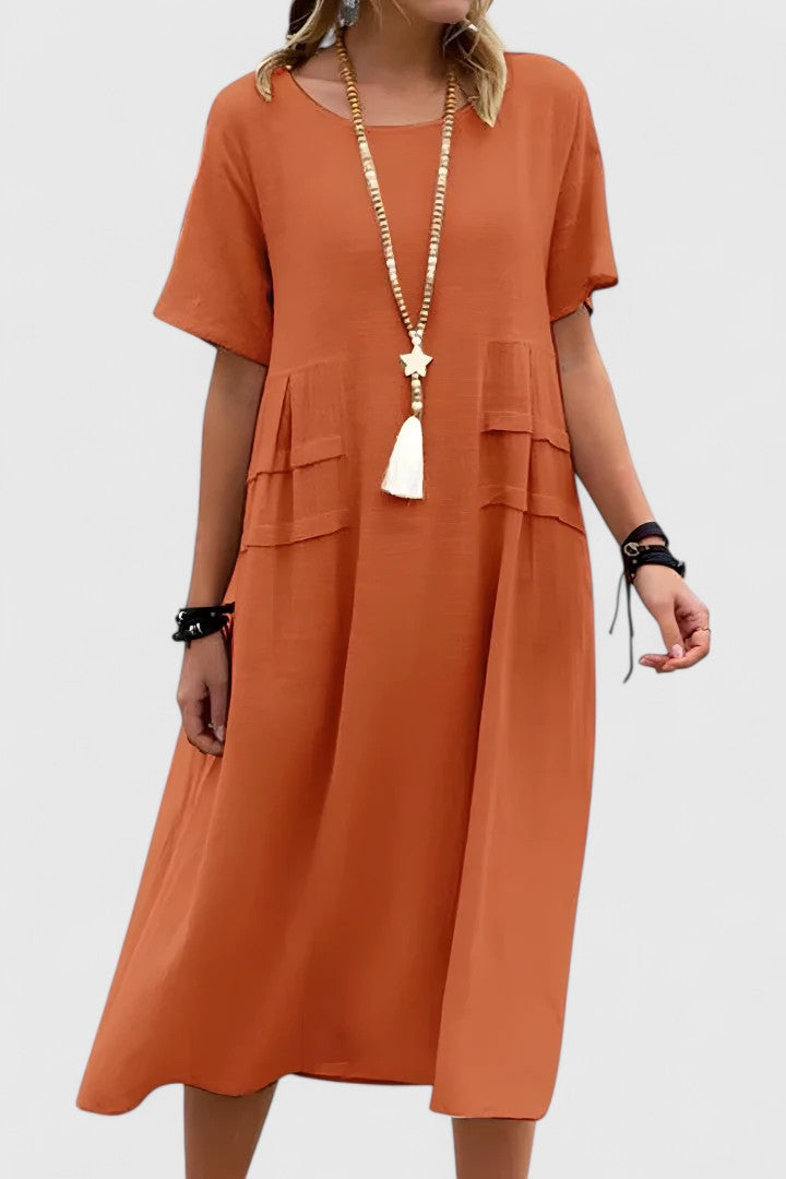 ELIZABETH – VESTIDO MIDI DE ELEGANCIA RELAJADA