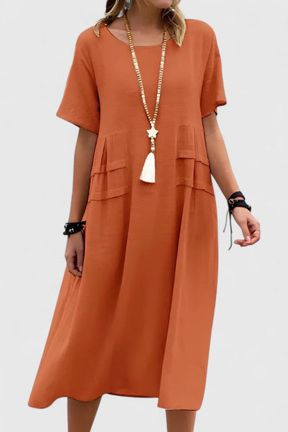 ELIZABETH – VESTIDO MIDI DE ELEGANCIA RELAJADA