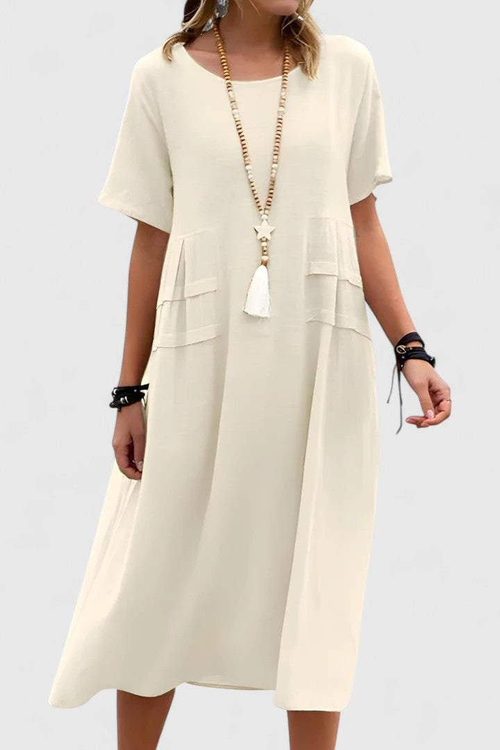 ELIZABETH – VESTIDO MIDI DE ELEGANCIA RELAJADA