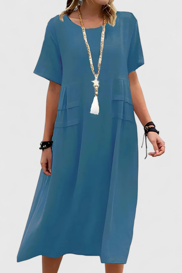 ELIZABETH – VESTIDO MIDI DE ELEGANCIA RELAJADA