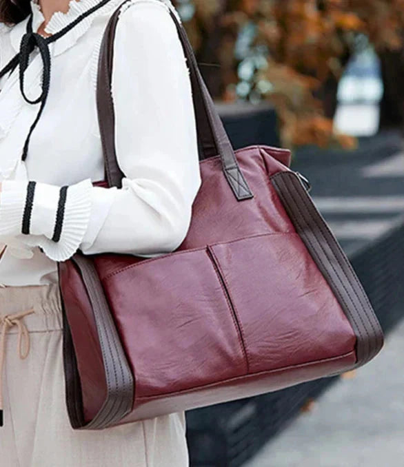 Bolso de Cuero Clásico Indigo