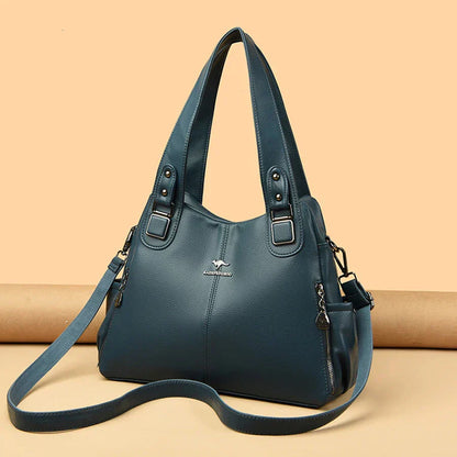 India™ Bolsa de Hombro Clásica de Cuero Vintage