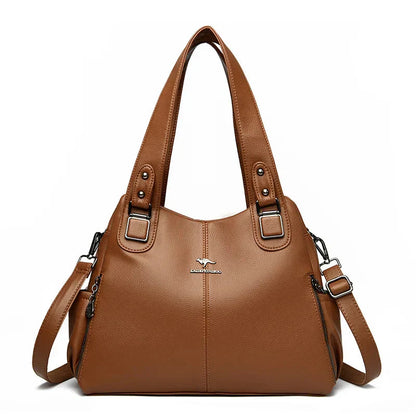 India™ Bolsa de Hombro Clásica de Cuero Vintage