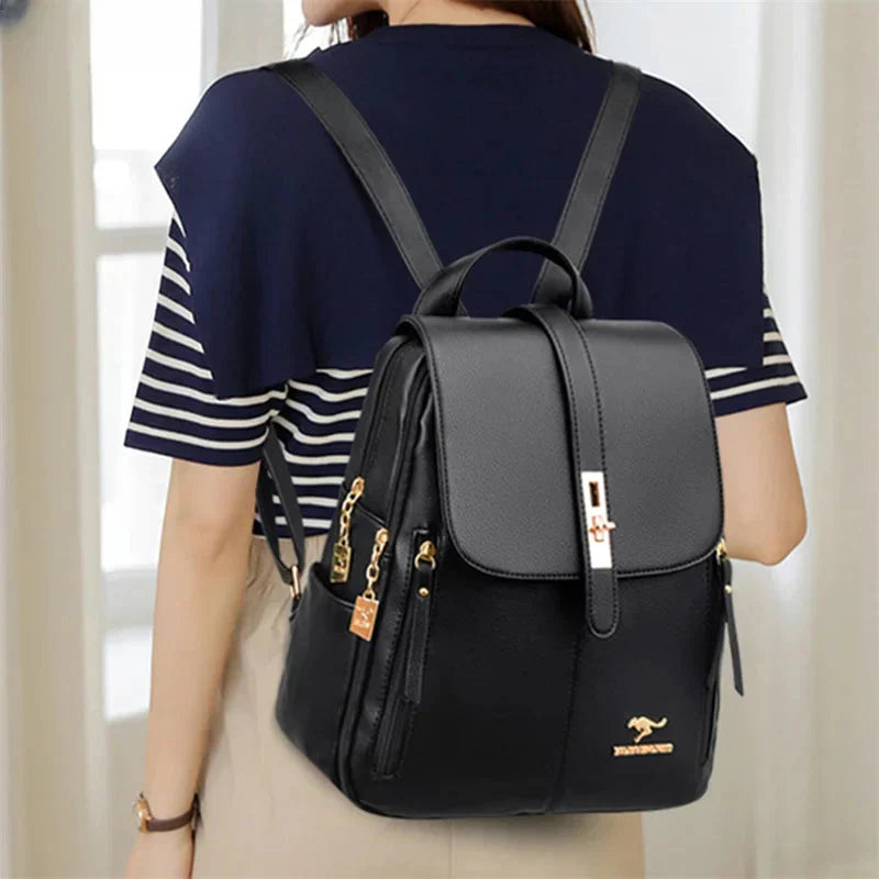 Mochila de Cuero Alisa