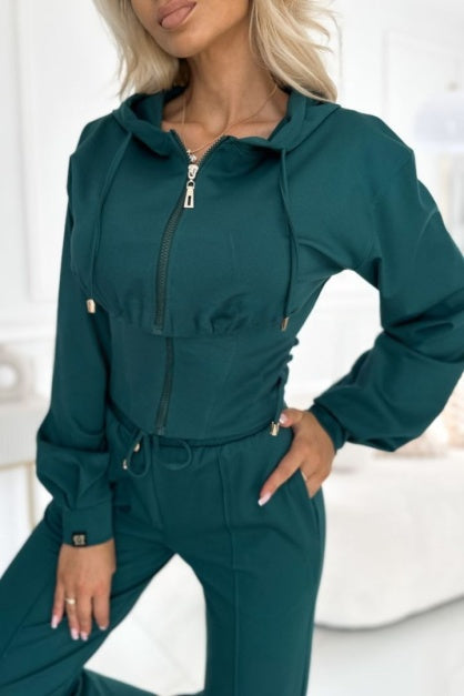 Conjunto de mujer de dos piezas con pantalones anchos