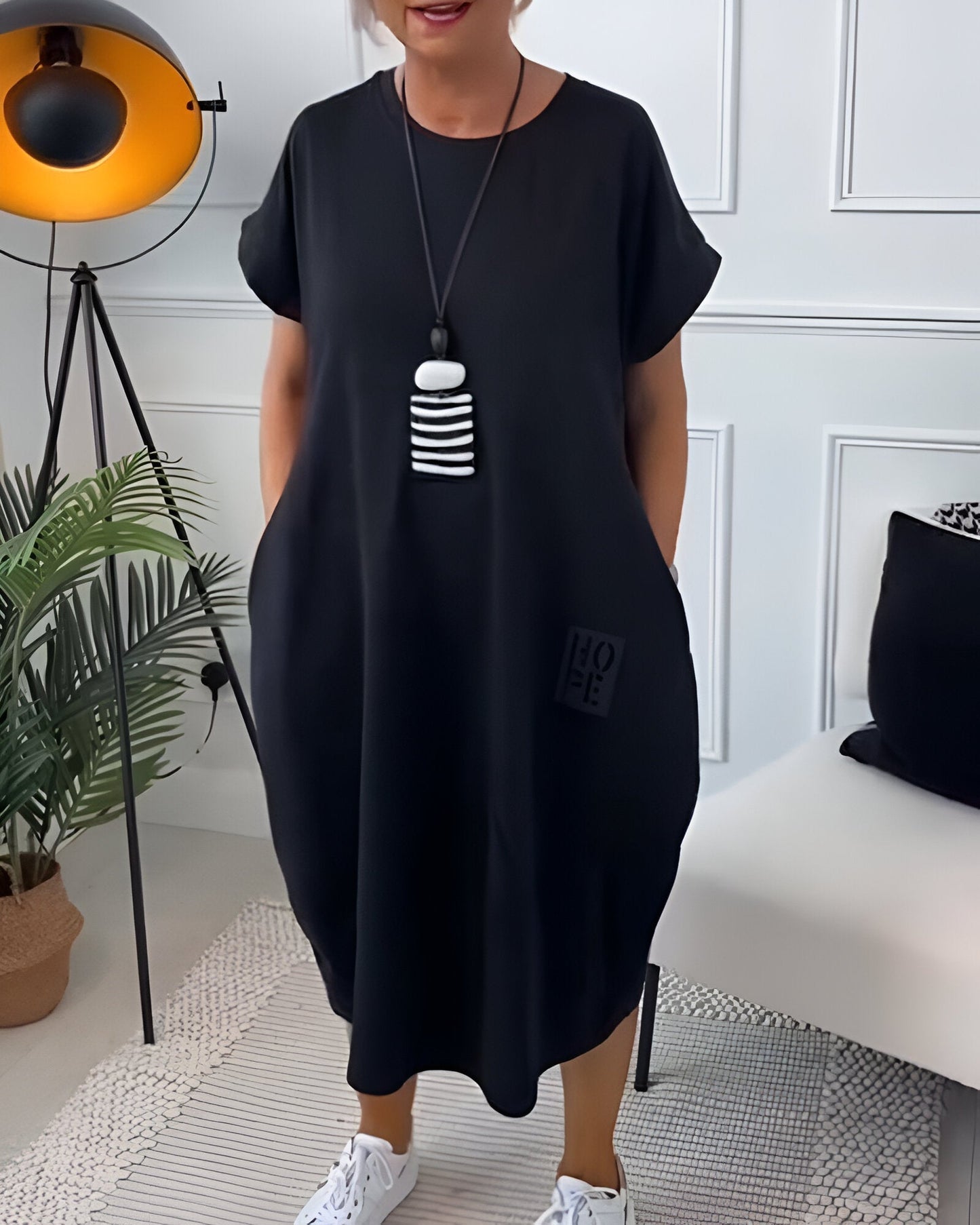Bessie – Vestido Camisón Midi Confortable