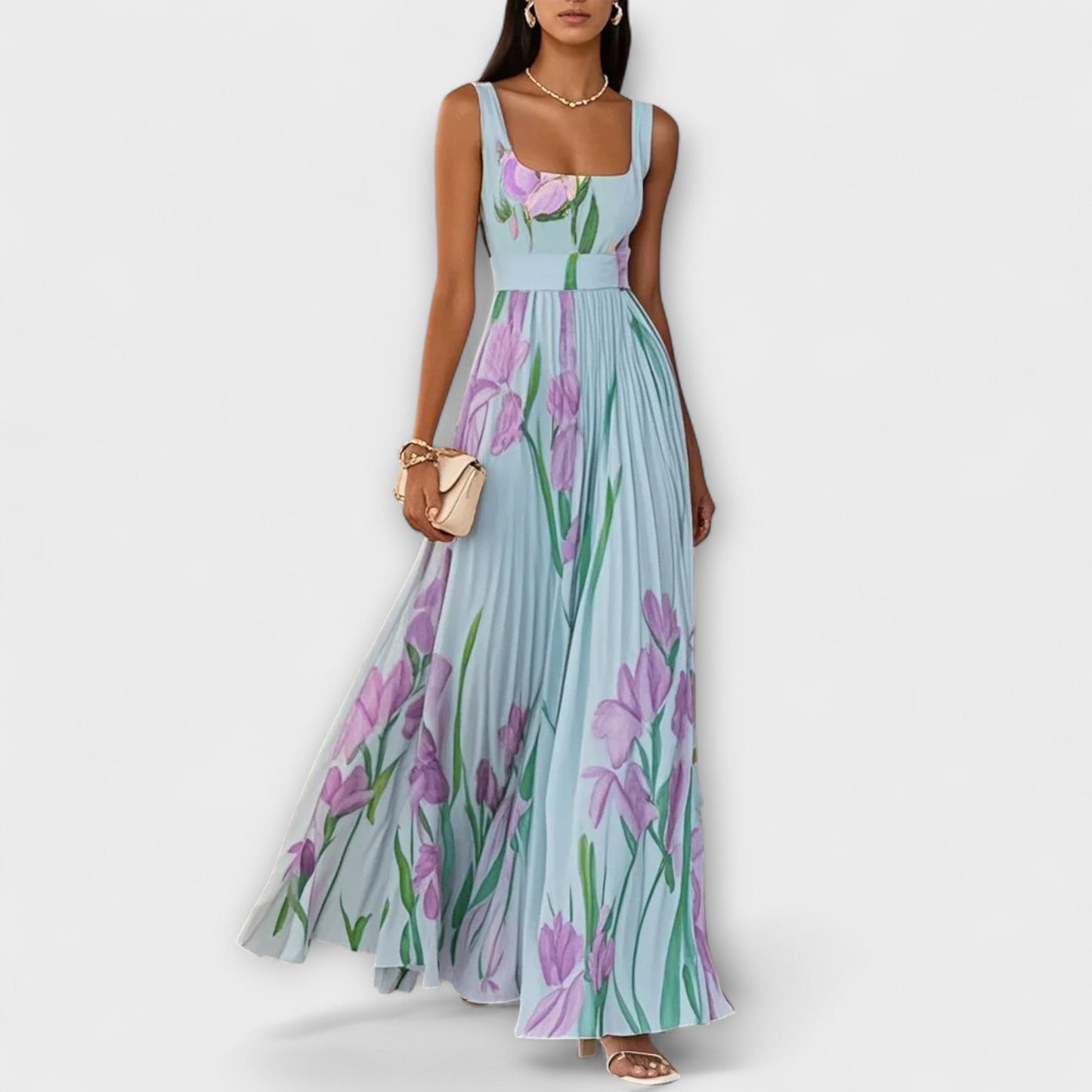 SOFIA – VESTIDO MAXI DE ELEGANCIA FLORAL