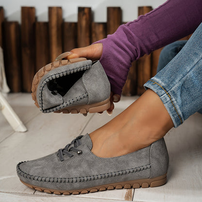 Lina - Mocasines Cómodos de Ante