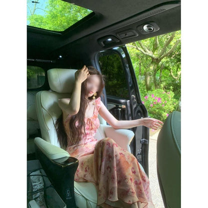 Isabella™ - Vestido Halter Floral Elegante