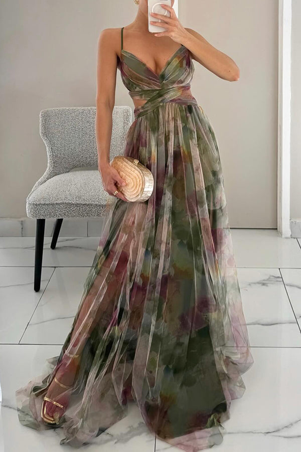 Eva | Vestido largo floral que realza