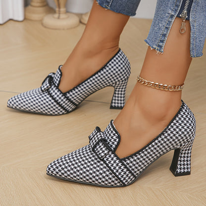 Violetta - Elegantes Tacones Pied de Poule