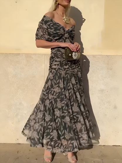 ISLA – VESTIDO ENVOLVENTE DE ELEGANCIA FLORAL