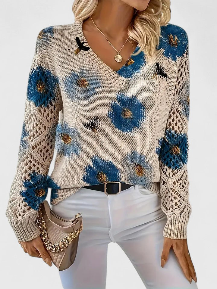 CHARLIE – SUÉTER DE PUNTO CON ENCANTO FLORAL