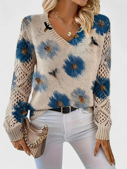 CHARLIE – SUÉTER DE PUNTO CON ENCANTO FLORAL