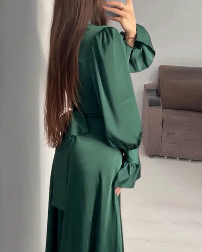 ItalianFrost - Vestido Maxi Satinado