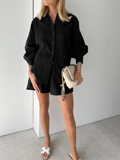 Elizabeth - Conjunto de Camisa y Pantalones Cortos Frescos