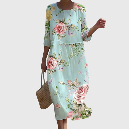 Hayley | Vestido Maxi Floral Elegante
