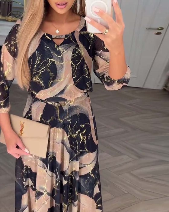 Camille | Vestido de Chifón Impreso