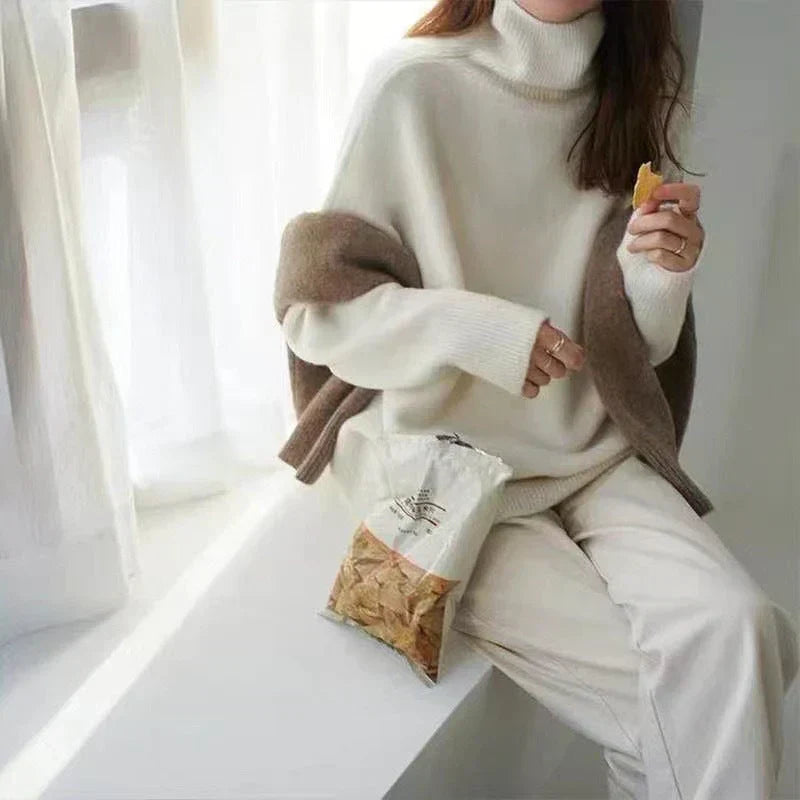 Lisette | Suéter de cuello alto en cashmere