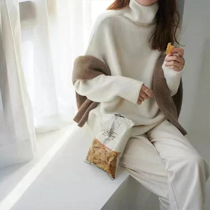 Lisette | Suéter de cuello alto en cashmere