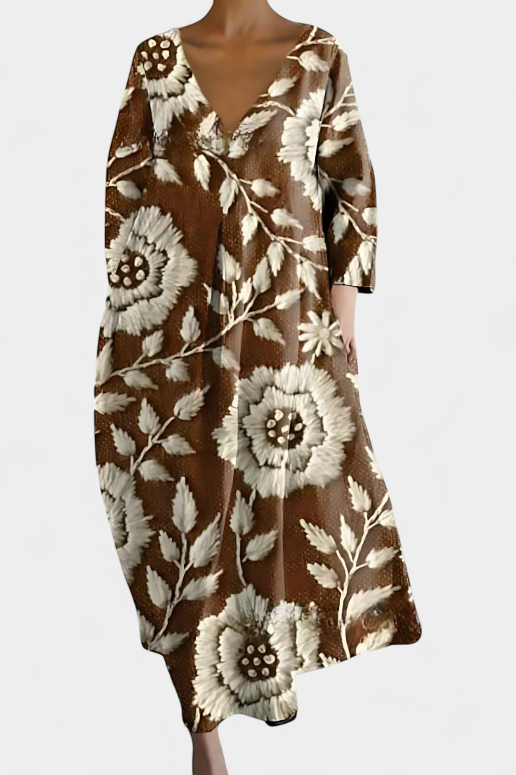 NAOMI – VESTIDO MIDI ART BLOOM